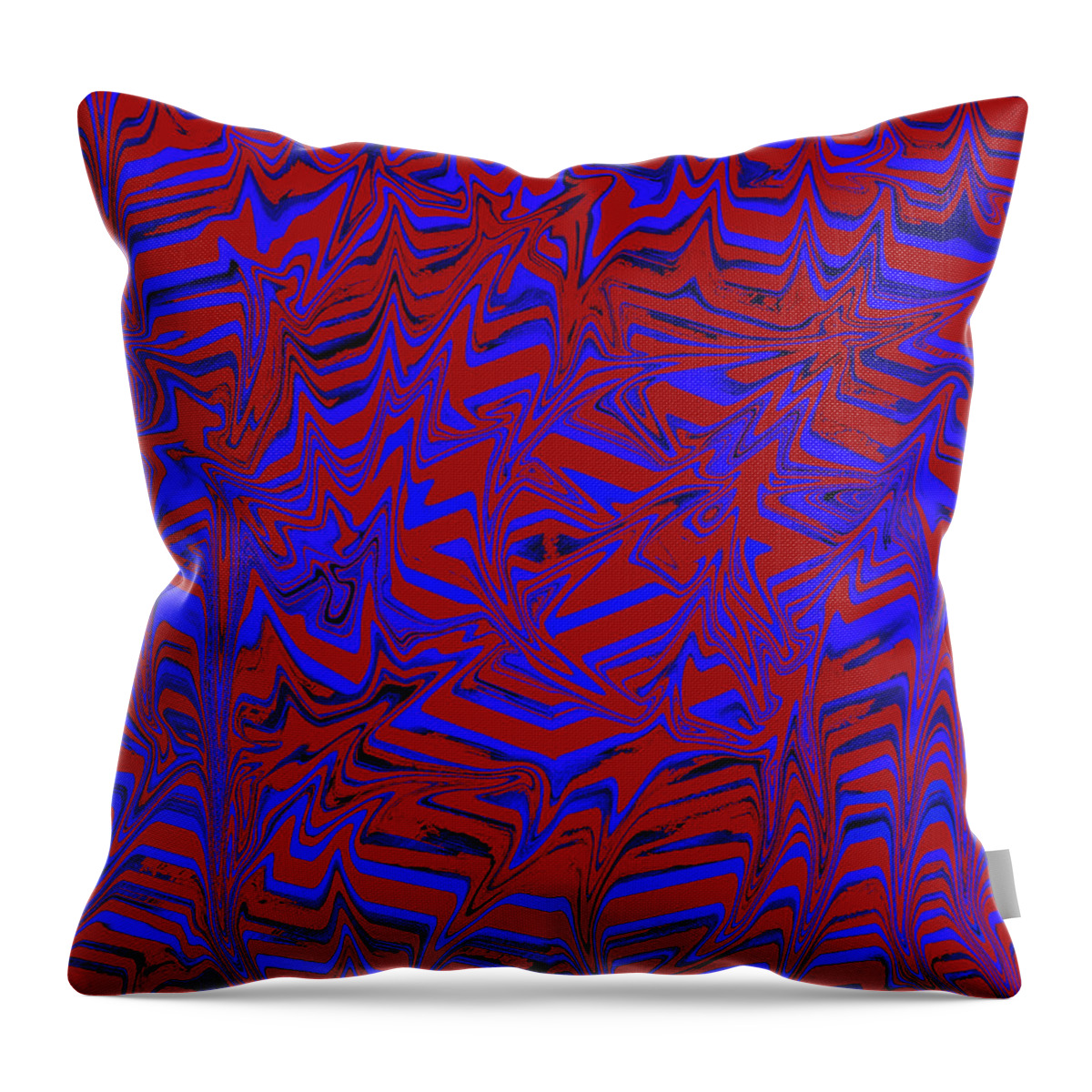Digital Throw Pillow featuring the digital art Psychedelic Drip by Ronald Mills