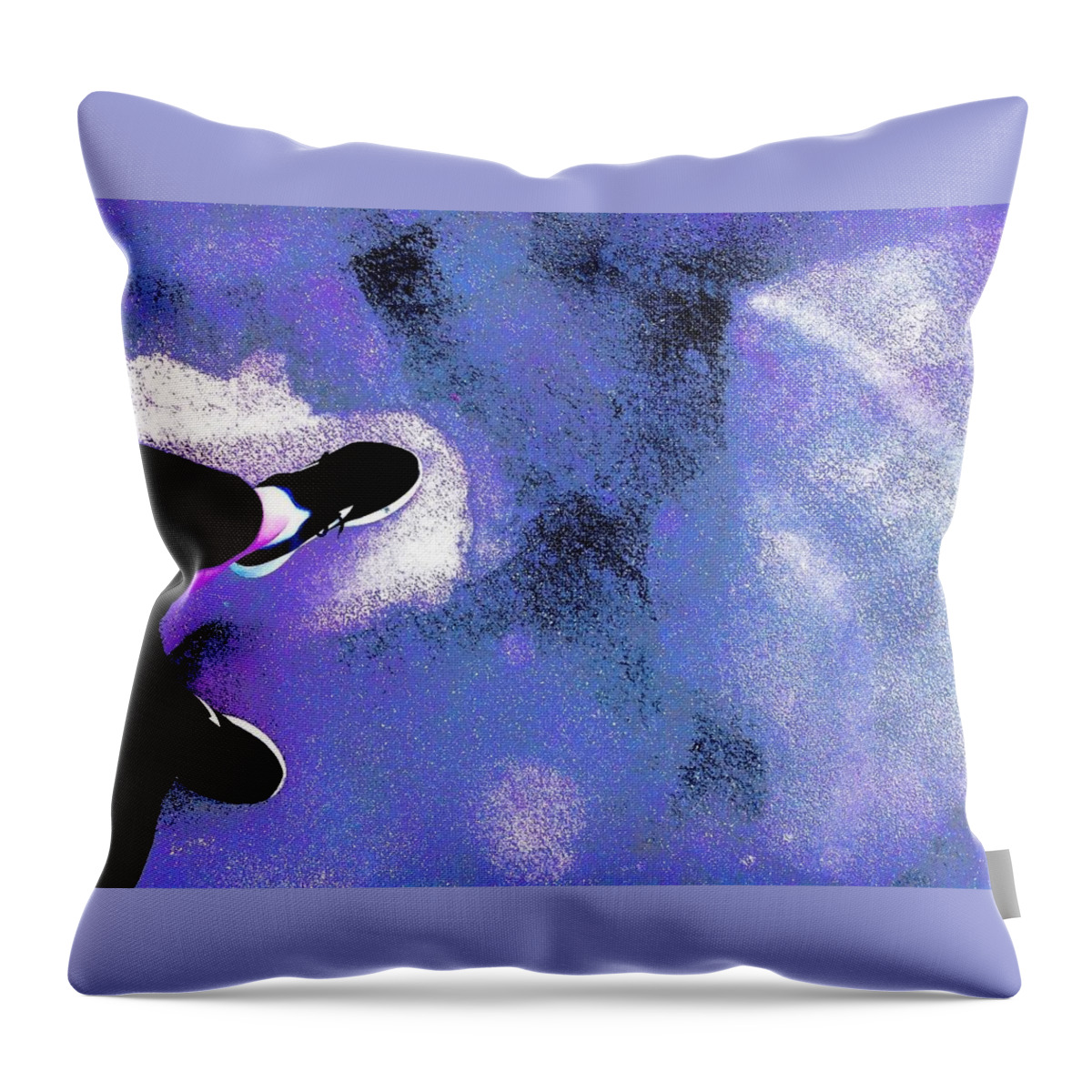  Throw Pillow featuring the photograph Purple Haze by Michelle Hoffmann
