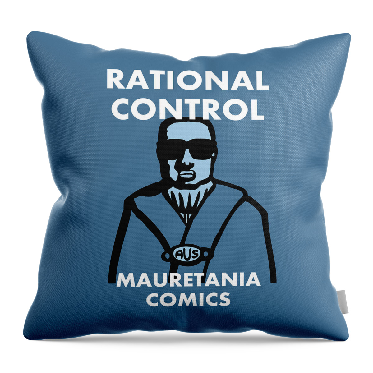 Trendy New Police Force Throw Pillow featuring the digital art Rational Control by Chris Reynolds