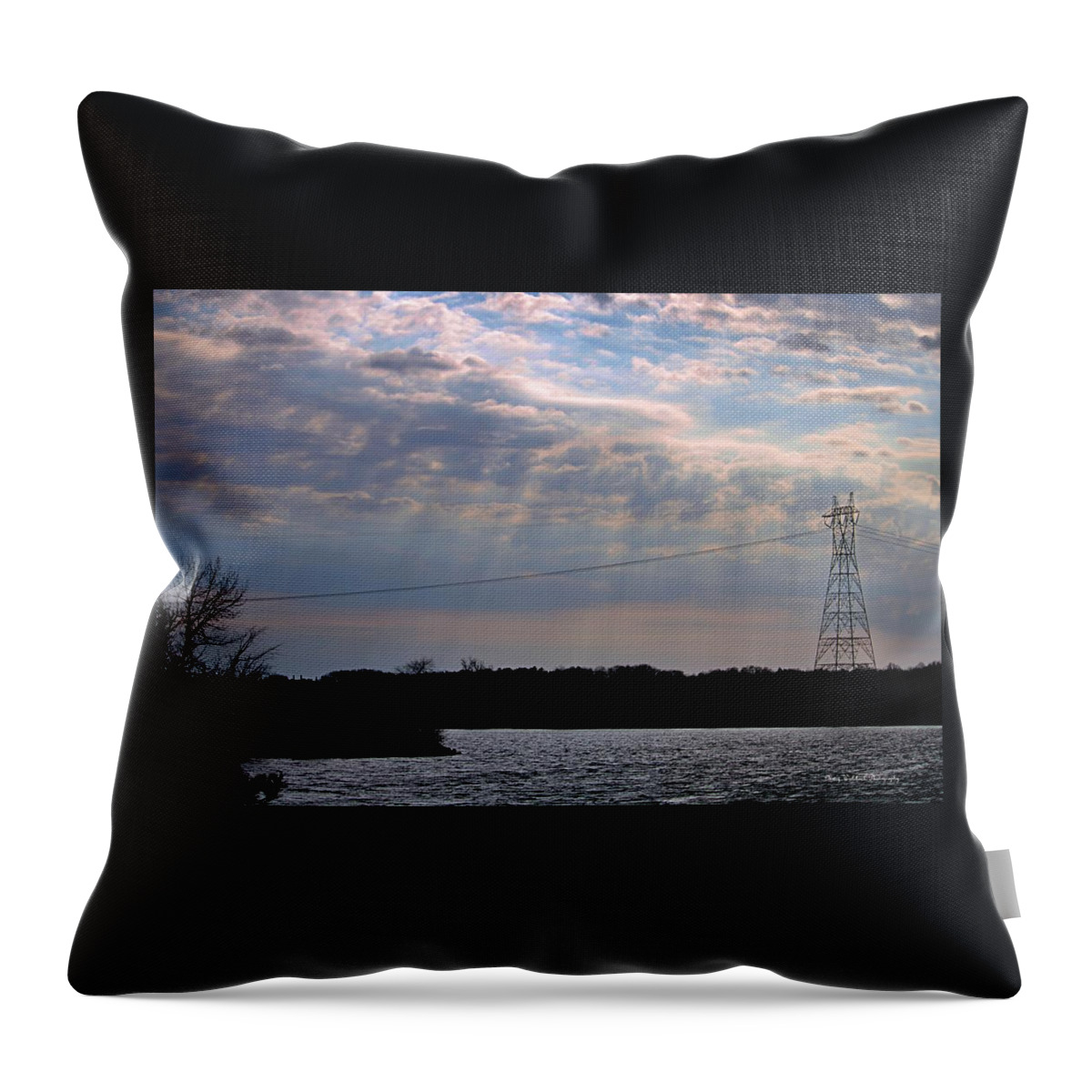 Sky Throw Pillow featuring the photograph Rays of Hope by Mary Walchuck