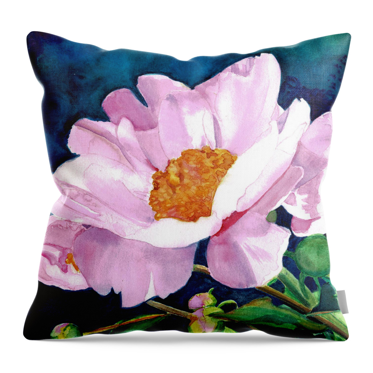 Reach For The Sun Throw Pillow featuring the painting Reach For The Sun by Daniela Easter