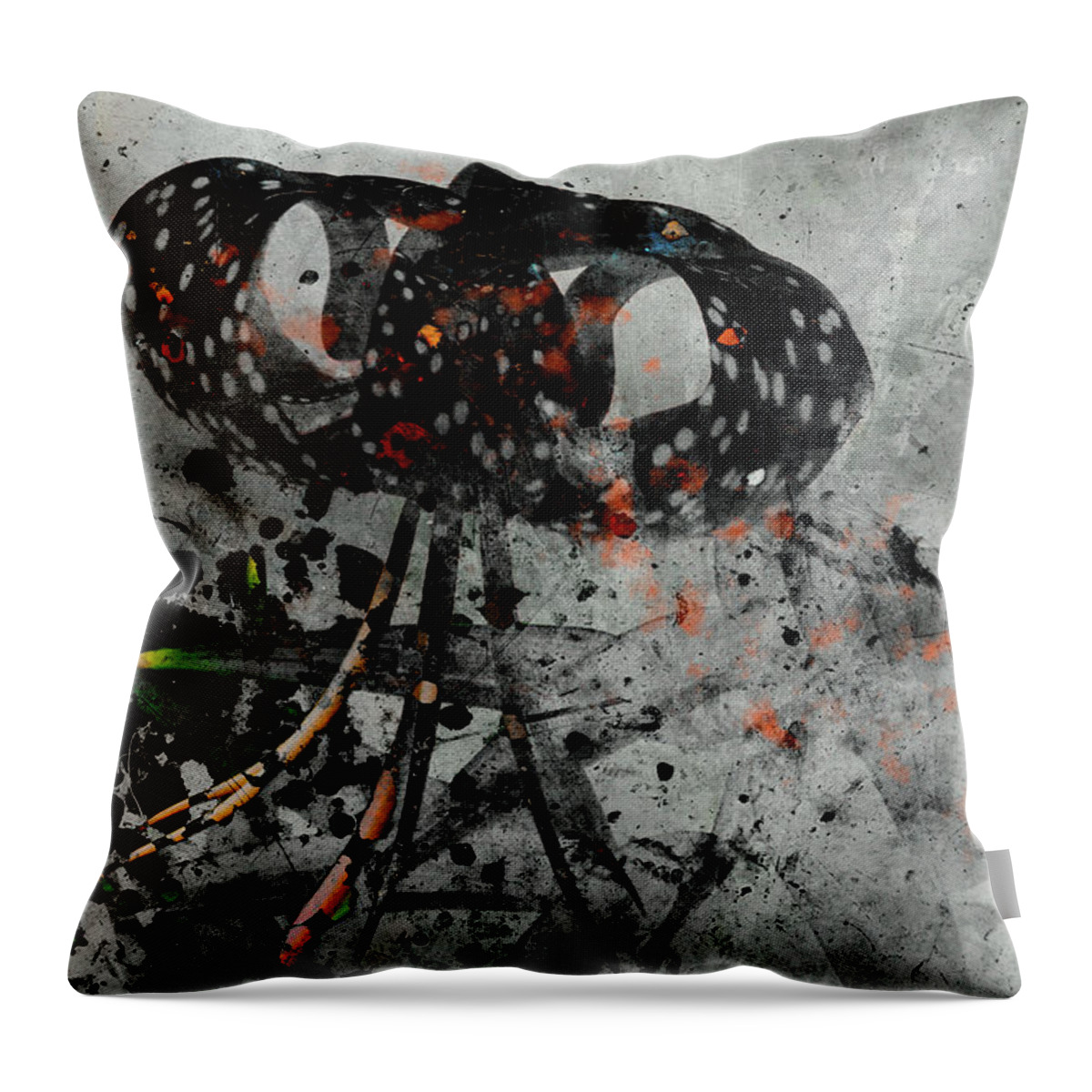 Tiger Lily Throw Pillow featuring the photograph Rearview Mirrors by Cynthia Dickinson