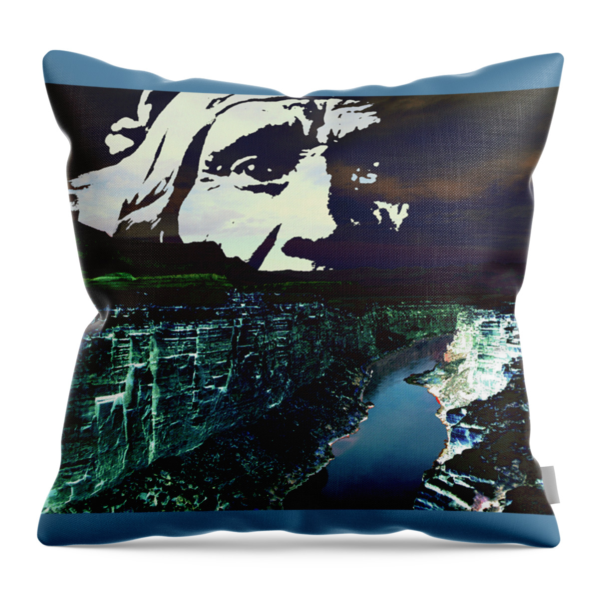 Abstract In The Living Room Throw Pillow featuring the digital art Recent 14 by David Bridburg