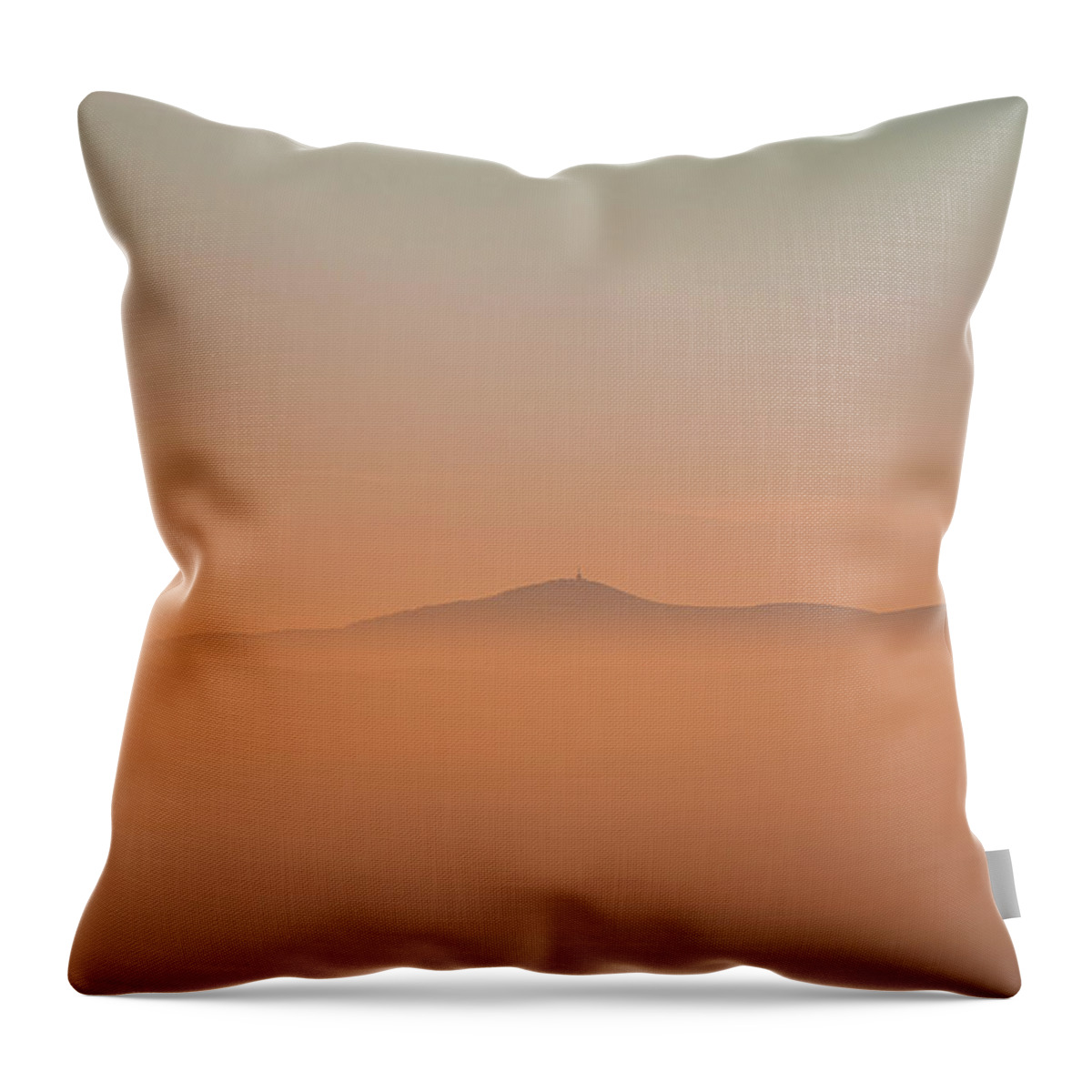 Lysa Hora Throw Pillow featuring the photograph Red-orange glow by Vaclav Sonnek