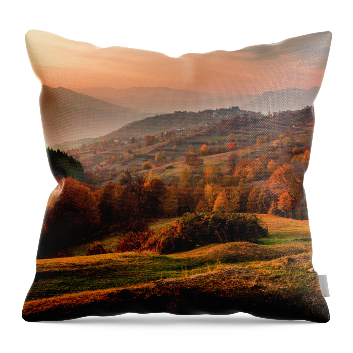 Rhodope Mountains Throw Pillow featuring the photograph Rhodopean Landscape by Evgeni Dinev