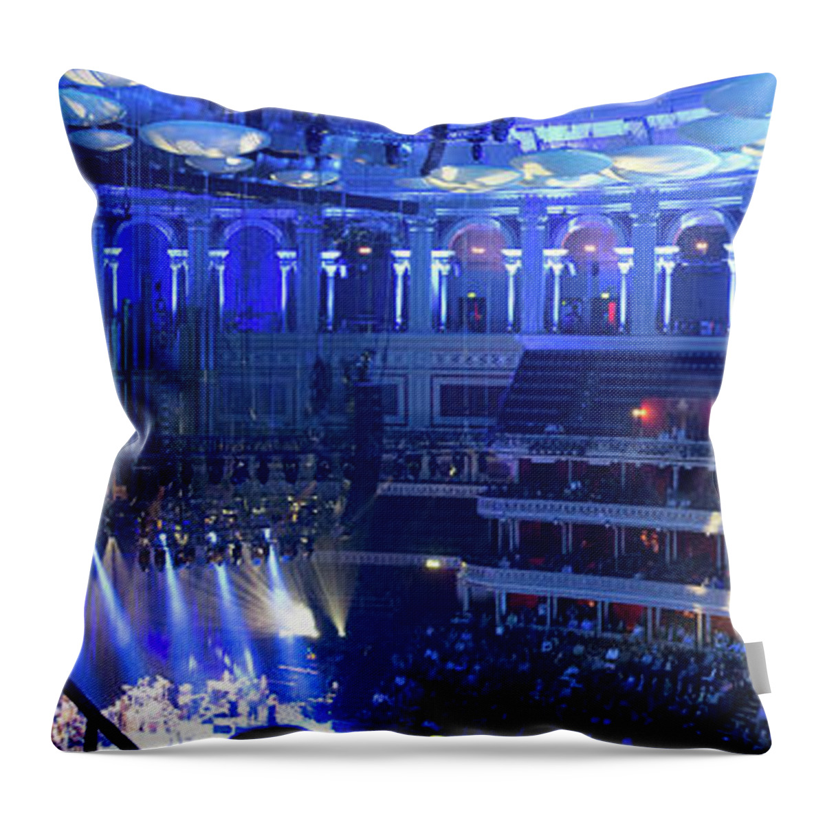 Royal Albert Hall Throw Pillow featuring the photograph Royal Albert Hall by Andrew Lalchan
