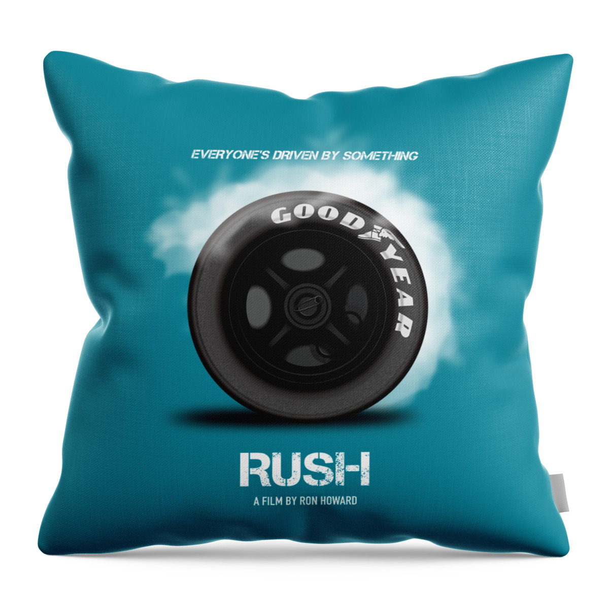 Rush Throw Pillow featuring the digital art Rush - Alternative Movie Poster by Movie Poster Boy