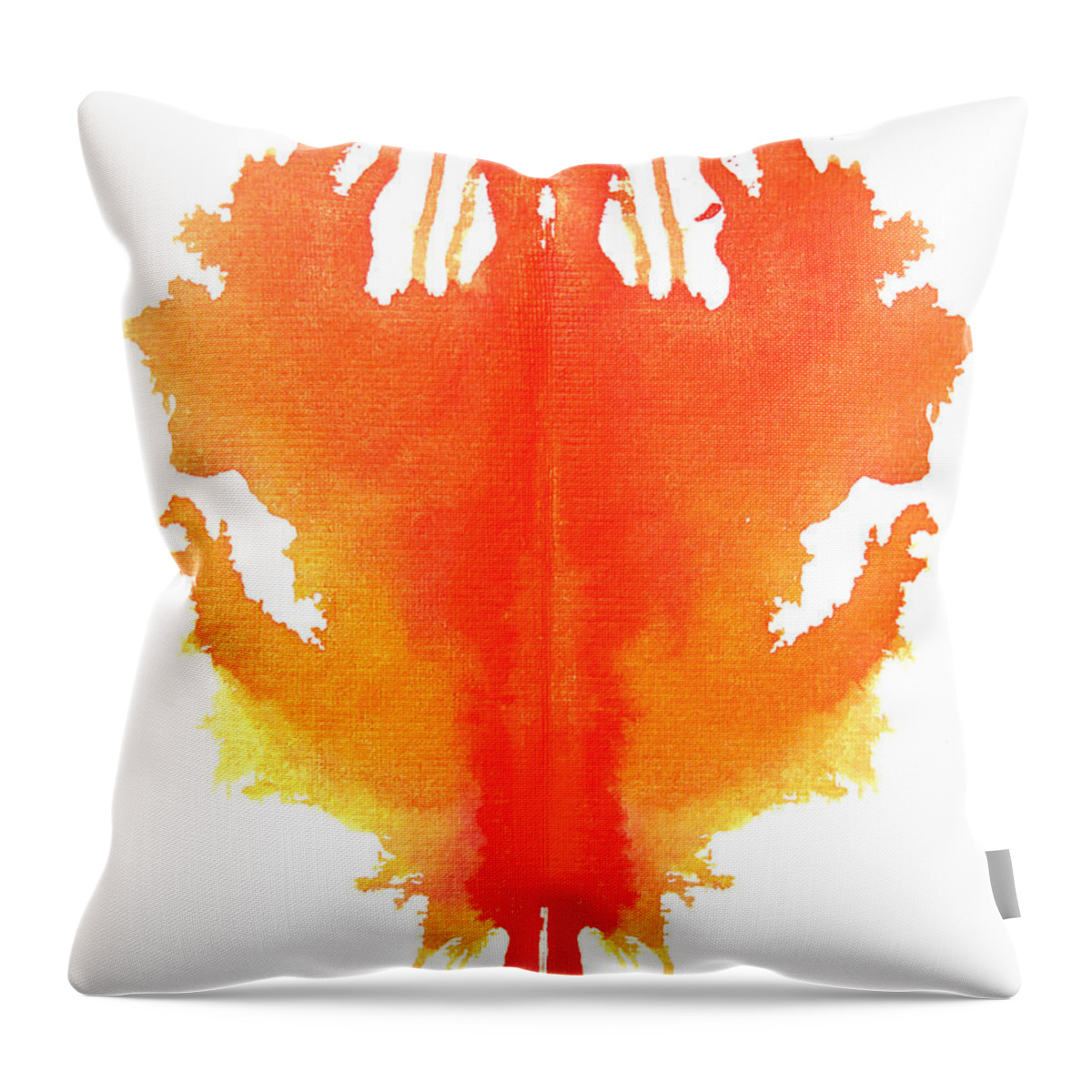 Abstract Throw Pillow featuring the painting Sacral by Stephenie Zagorski