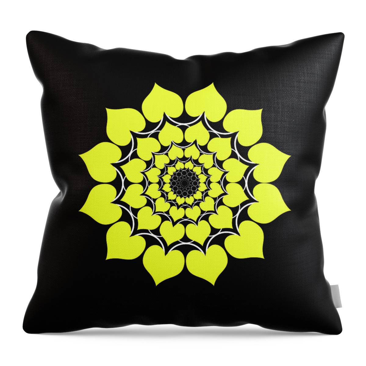 Mandala Throw Pillow featuring the digital art Sacred Geometry Mandala_1 by Az Jackson