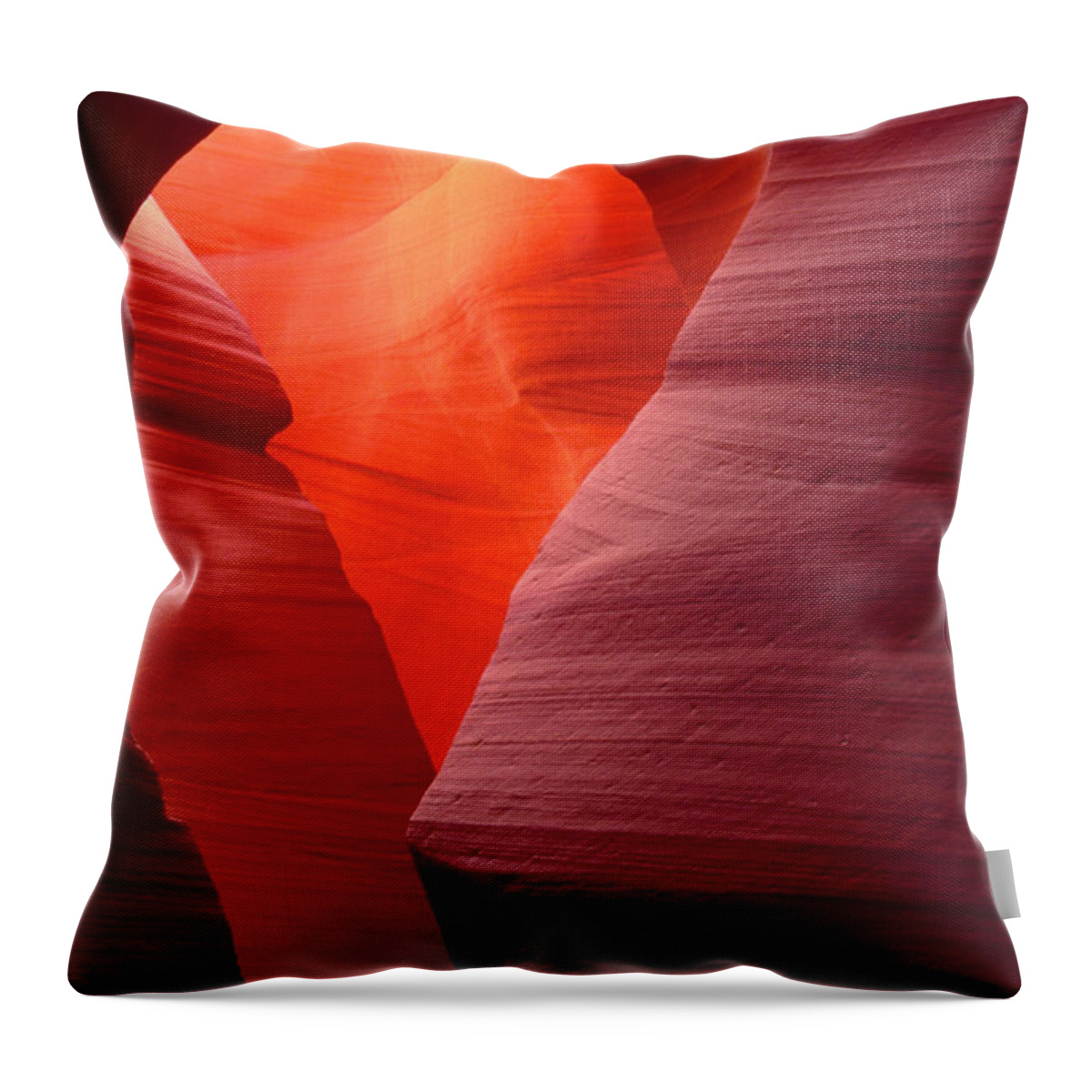 Dave Welling Throw Pillow featuring the photograph Sandstone Abstract Lower Antelope Slot Canyon Arizona by Dave Welling