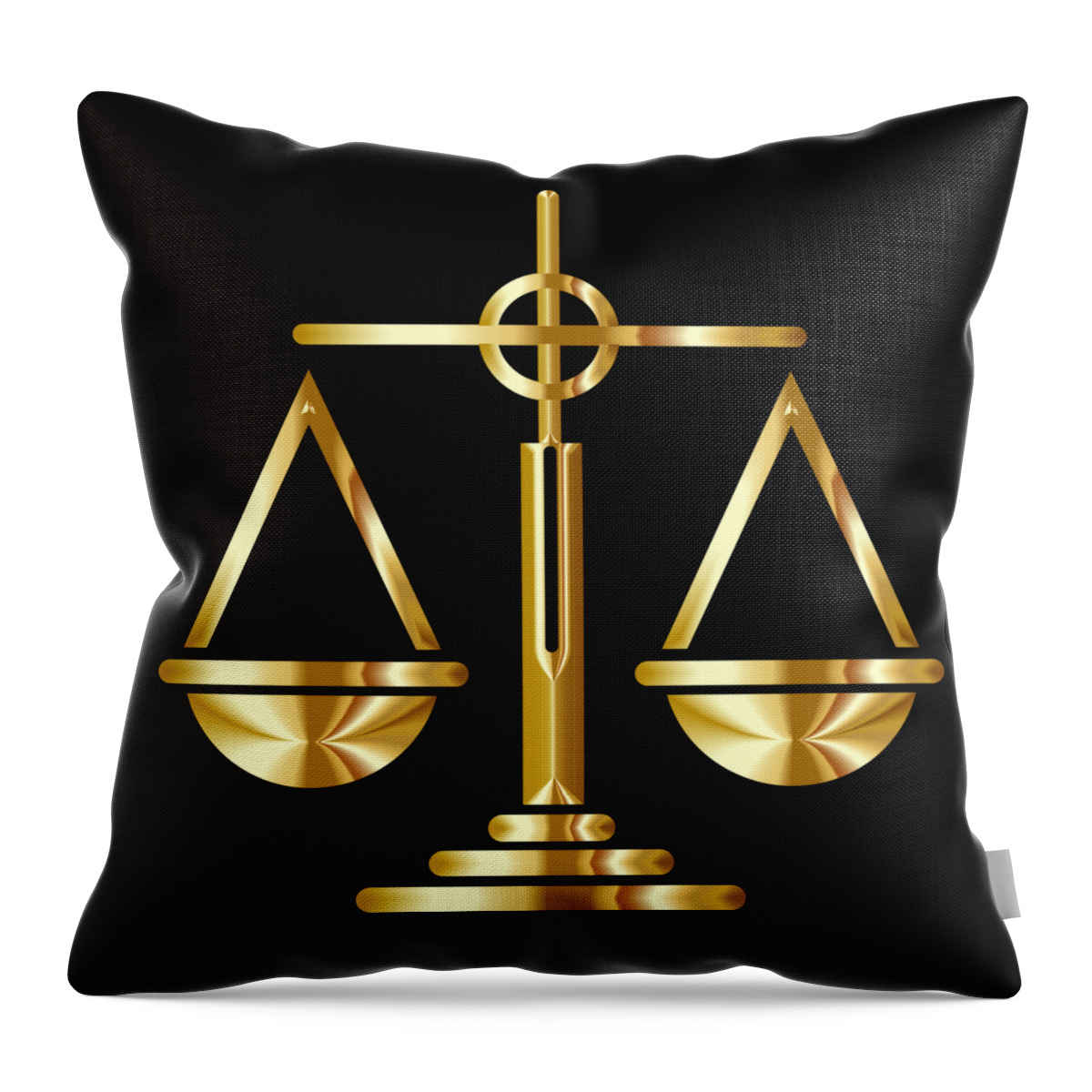 Scales Throw Pillow featuring the photograph Scales of Justice by Nancy Ayanna Wyatt