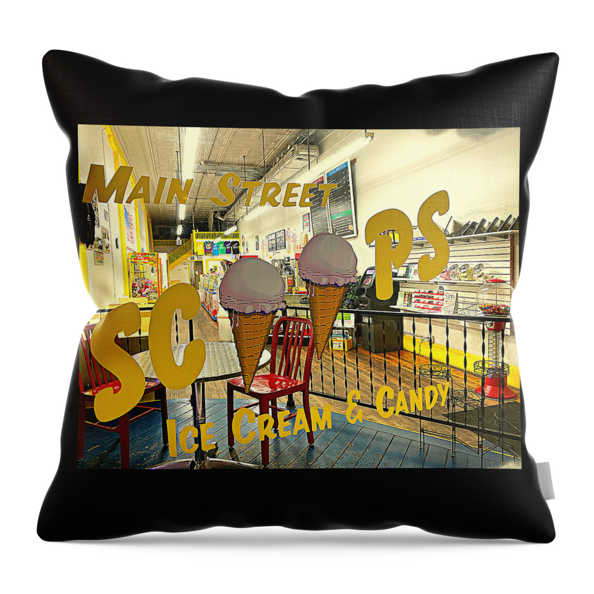 Scoops Throw Pillow featuring the photograph Scoops by Lee Darnell
