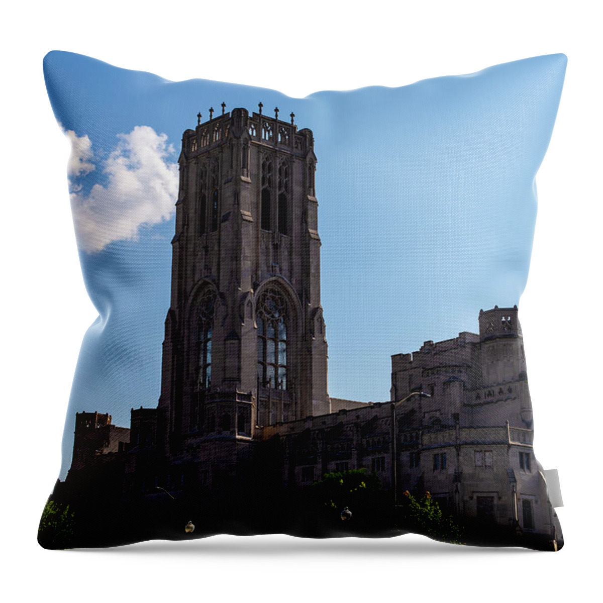 Indianpolis Throw Pillow featuring the photograph Scottish Rite Cathedral by Eldon McGraw