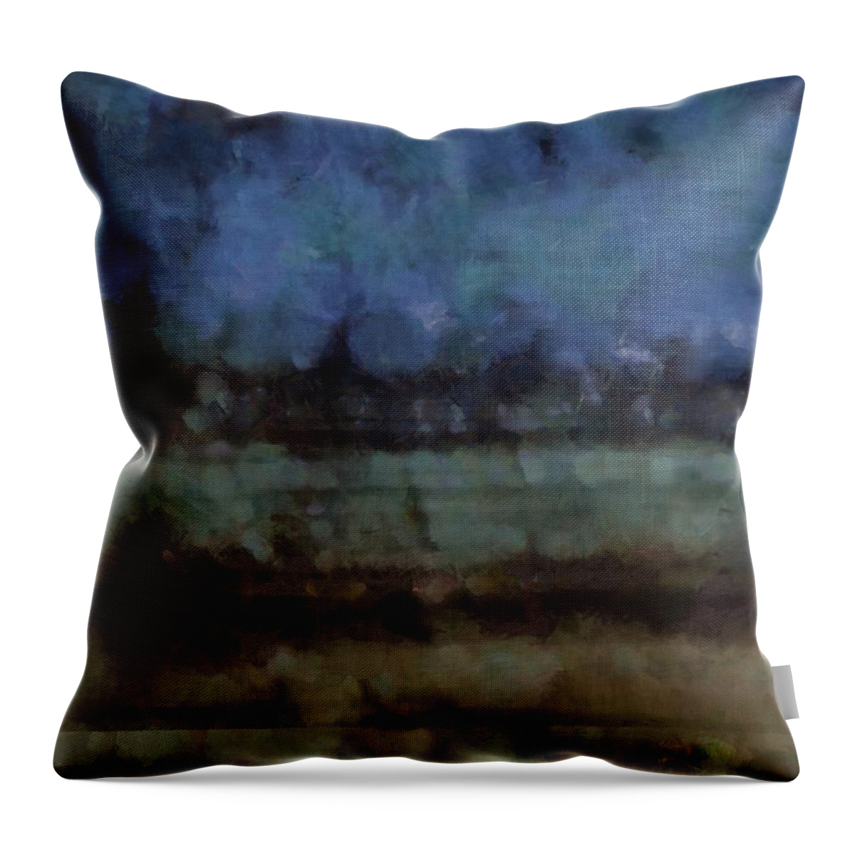 Sun Throw Pillow featuring the mixed media Sea and Sky Abstract by Christopher Reed
