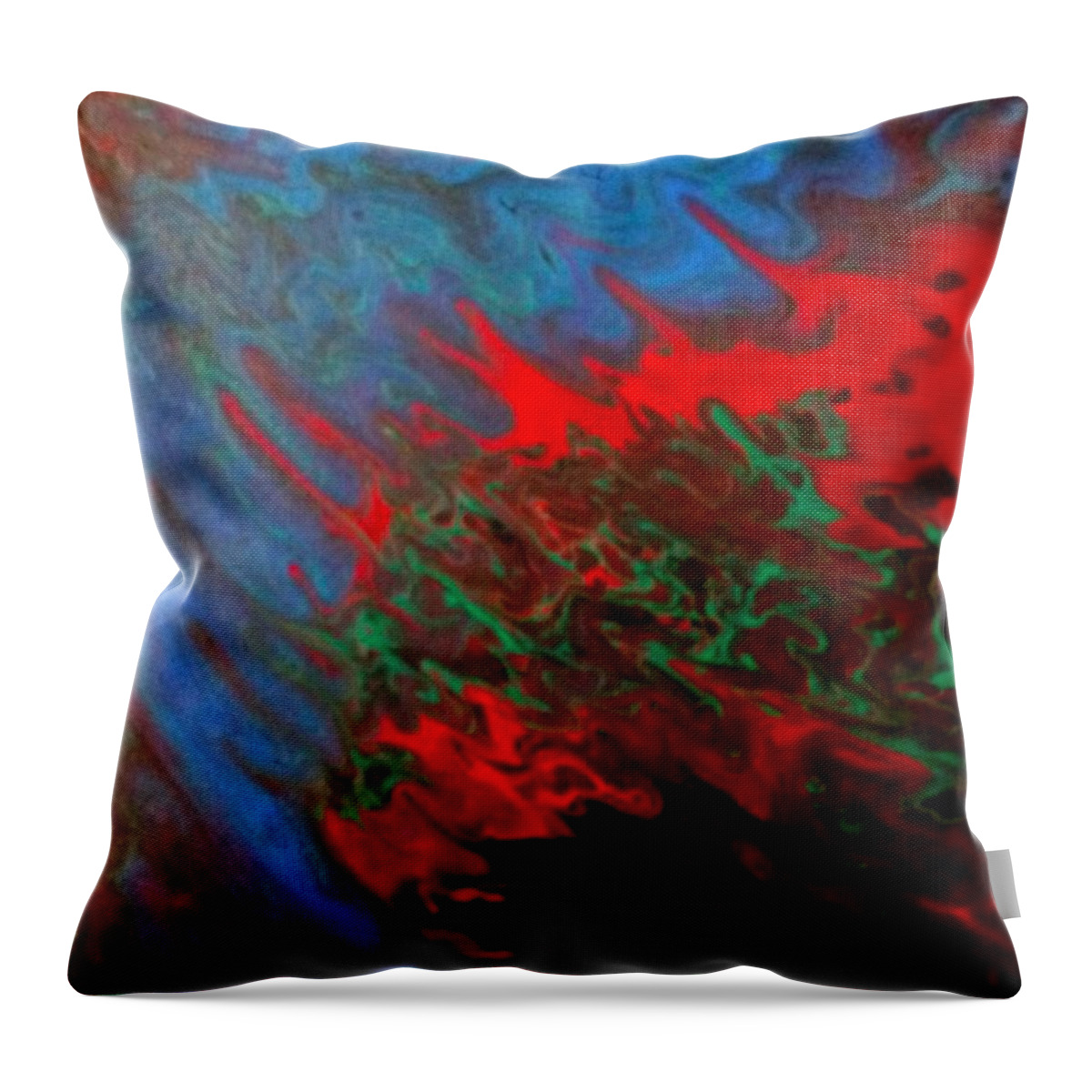 Horns Throw Pillow featuring the painting Sea Horns by Anna Adams