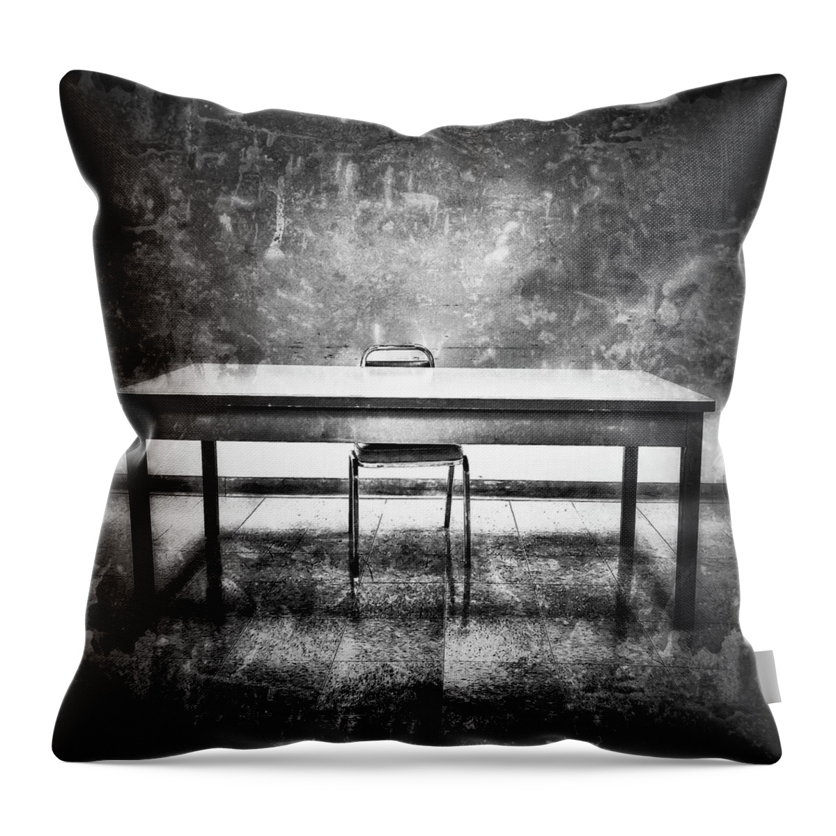  Throw Pillow featuring the photograph Seat at the Table by Al Harden
