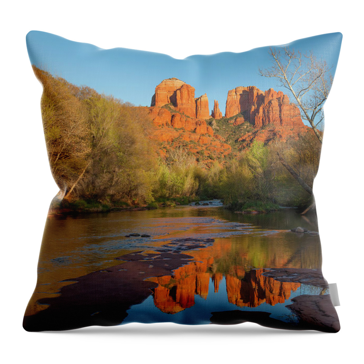 Red Rock Crossing Throw Pillow featuring the photograph Sedona by Darren White