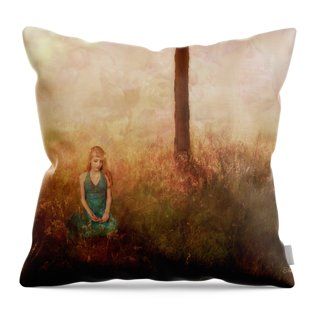 Fine Art Throw Pillow featuring the photograph Serenity by Shara Abel