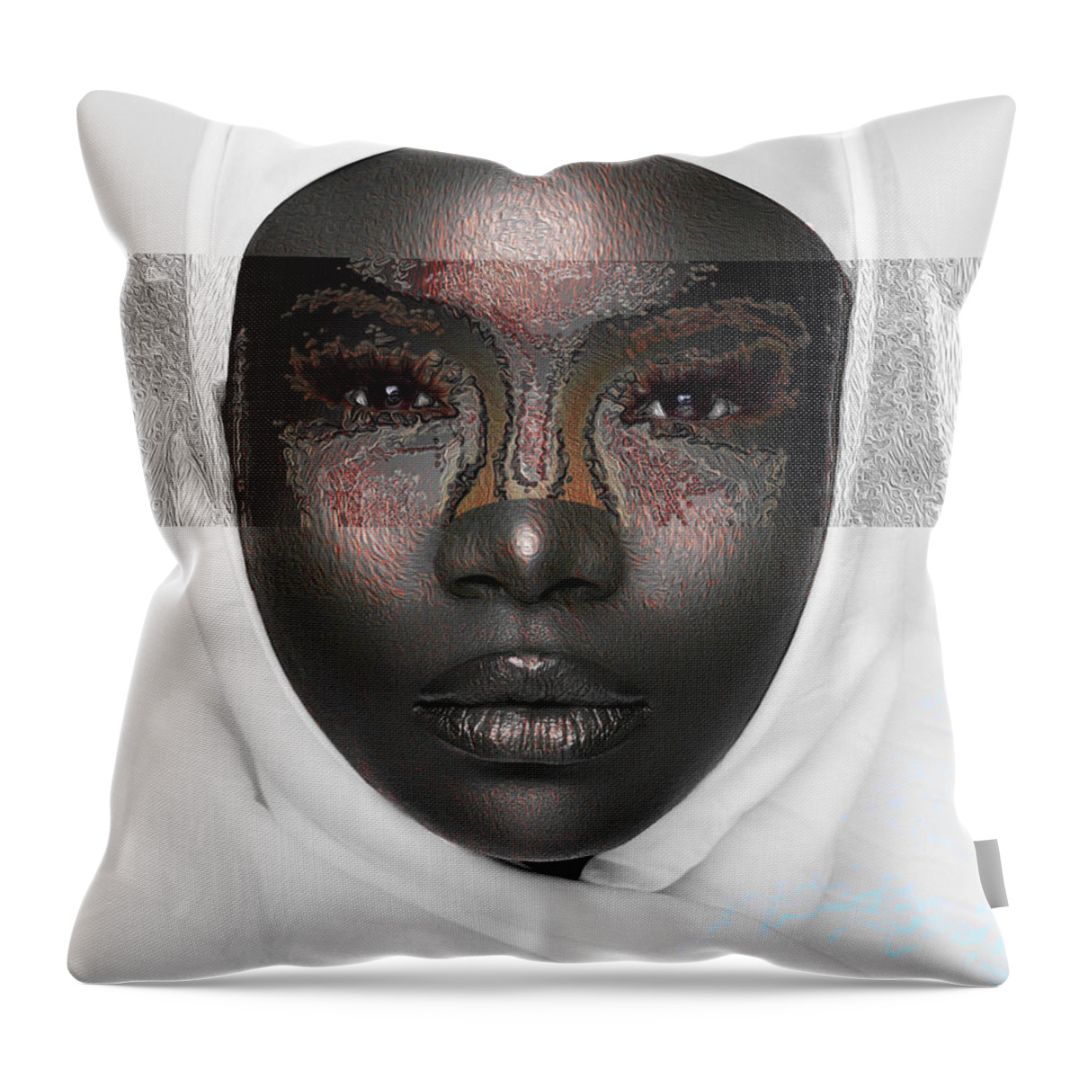 Shades Collection 1 Throw Pillow featuring the digital art Shades of me 1 by Aldane Wynter