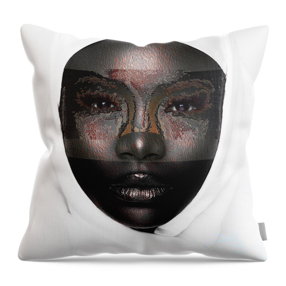 Shades Collection 1 Throw Pillow featuring the digital art Shades of Me 3 by Aldane Wynter