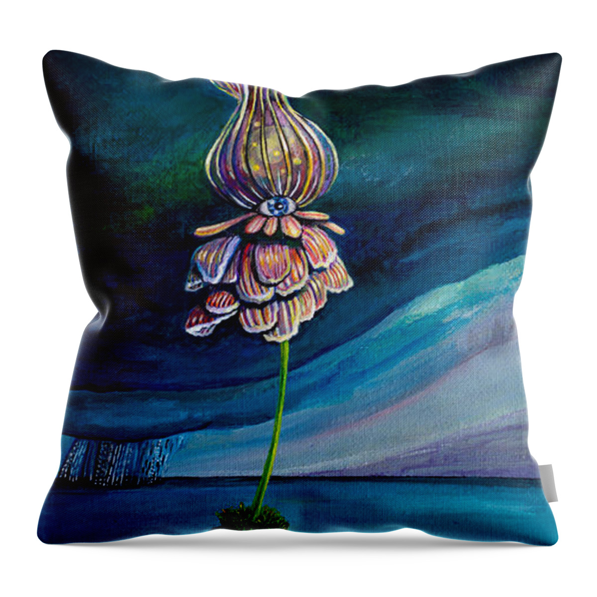 Optimism Throw Pillow featuring the painting Shine Bright by Mindy Huntress