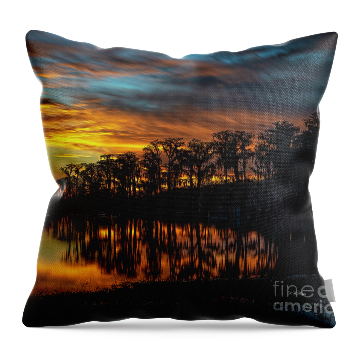 Sunsets Throw Pillow featuring the photograph Showtime by DB Hayes