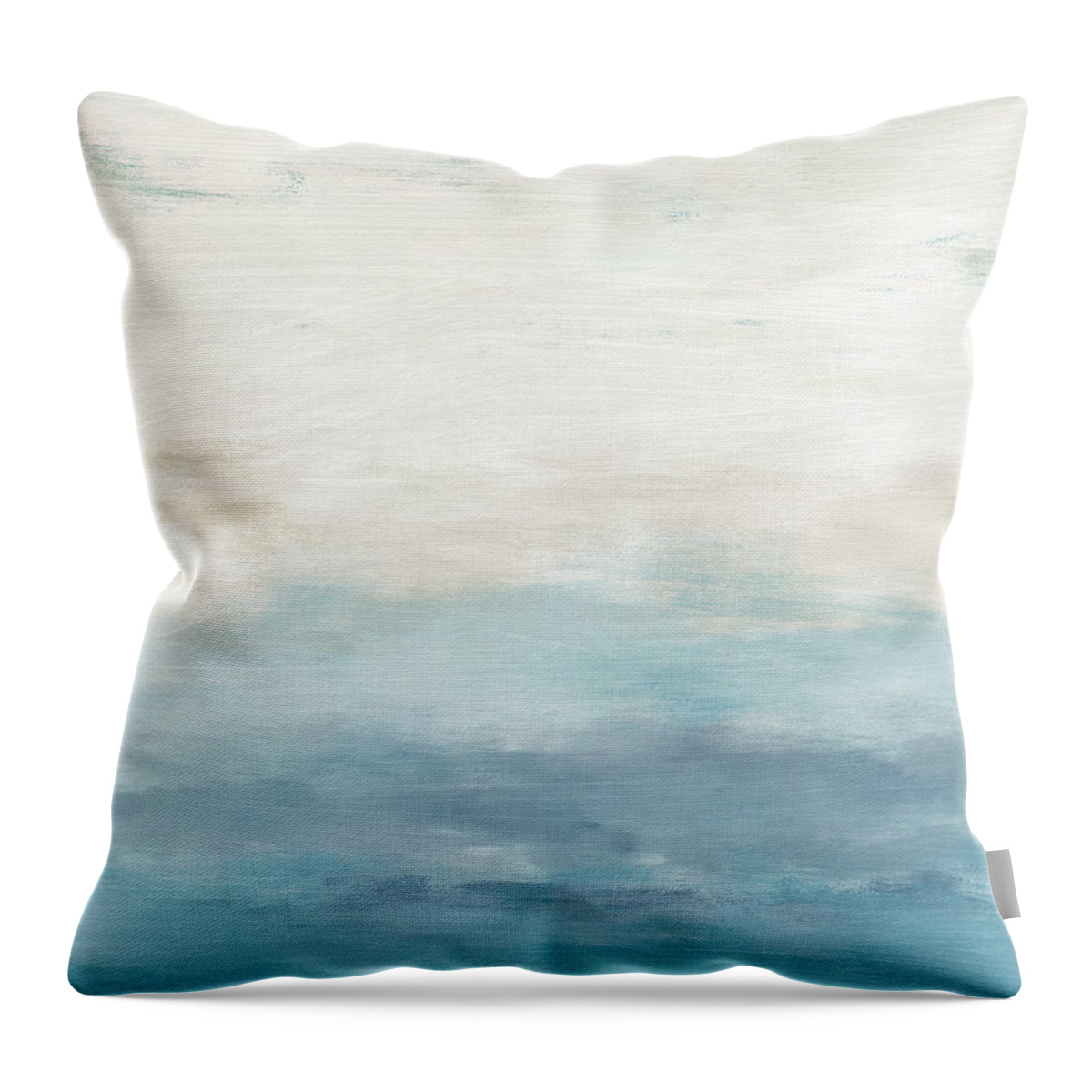 Peaceful Throw Pillow featuring the mixed media Simply Peaceful- Art by Linda Woods by Linda Woods