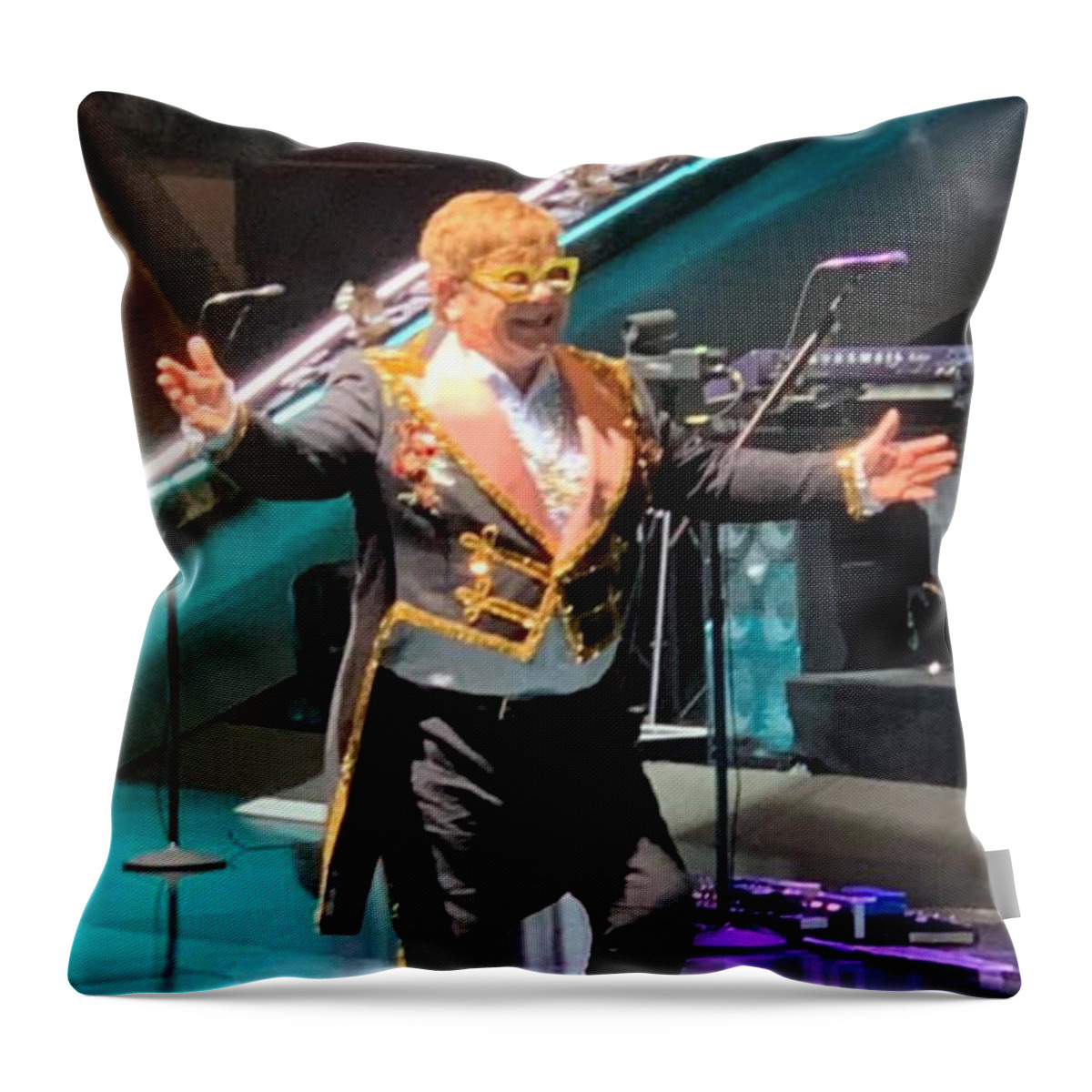 Elton Throw Pillow featuring the photograph Sir Elton by Lee Darnell