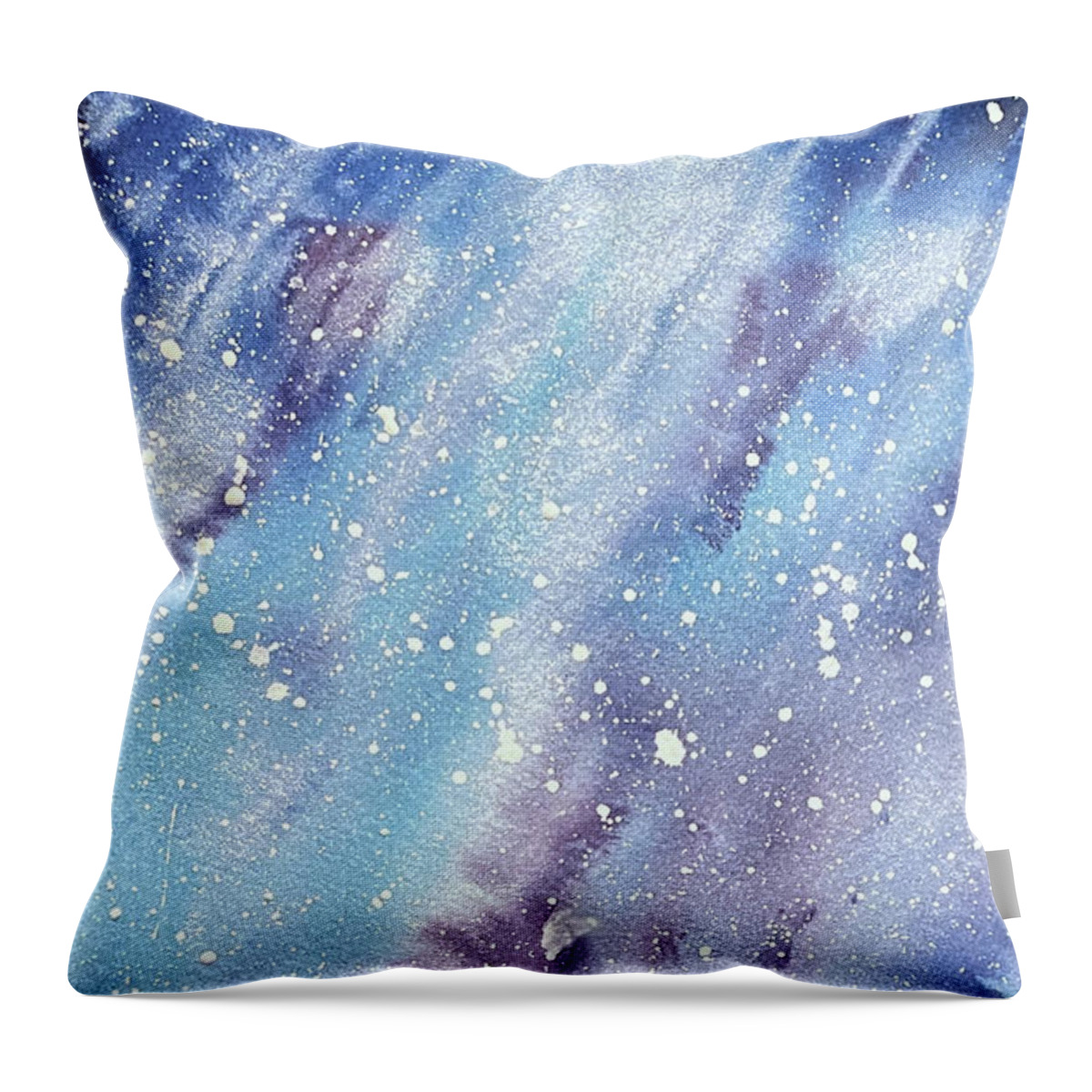 Sky Throw Pillow featuring the painting Sky at Night by Lisa Neuman