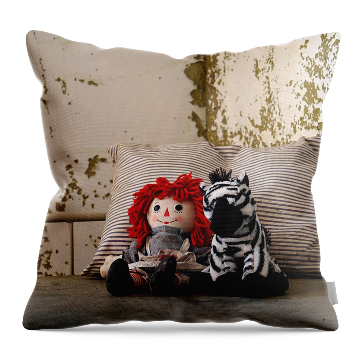 Richard Reeve Throw Pillow featuring the photograph Small Comforts by Richard Reeve