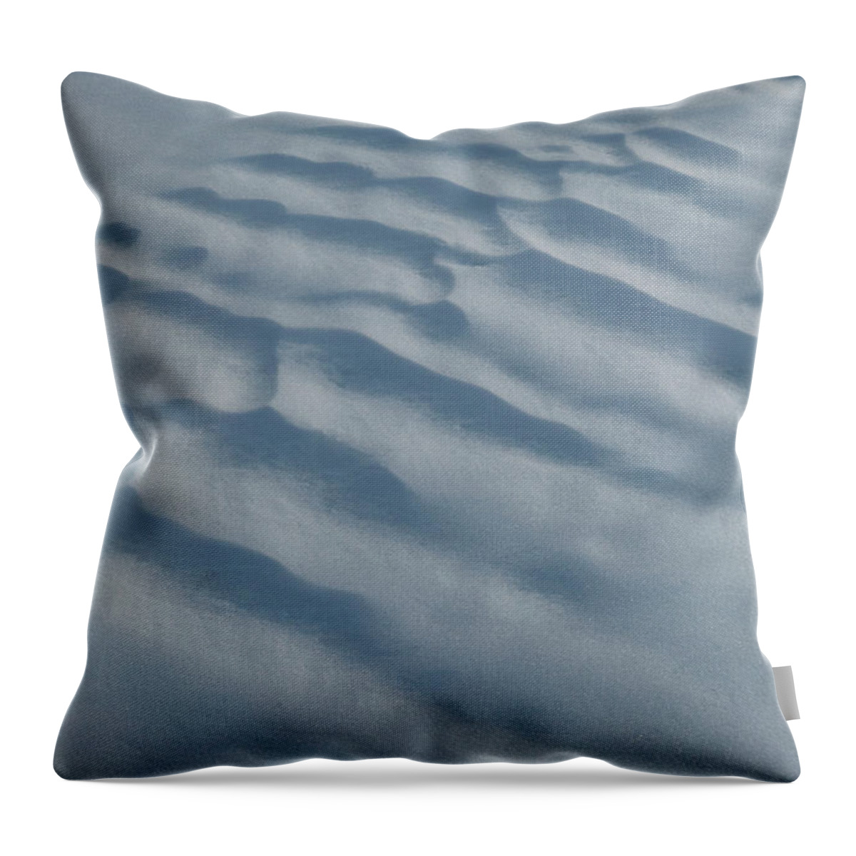 Texture Throw Pillow featuring the photograph Snowdrift Texture by Karen Rispin