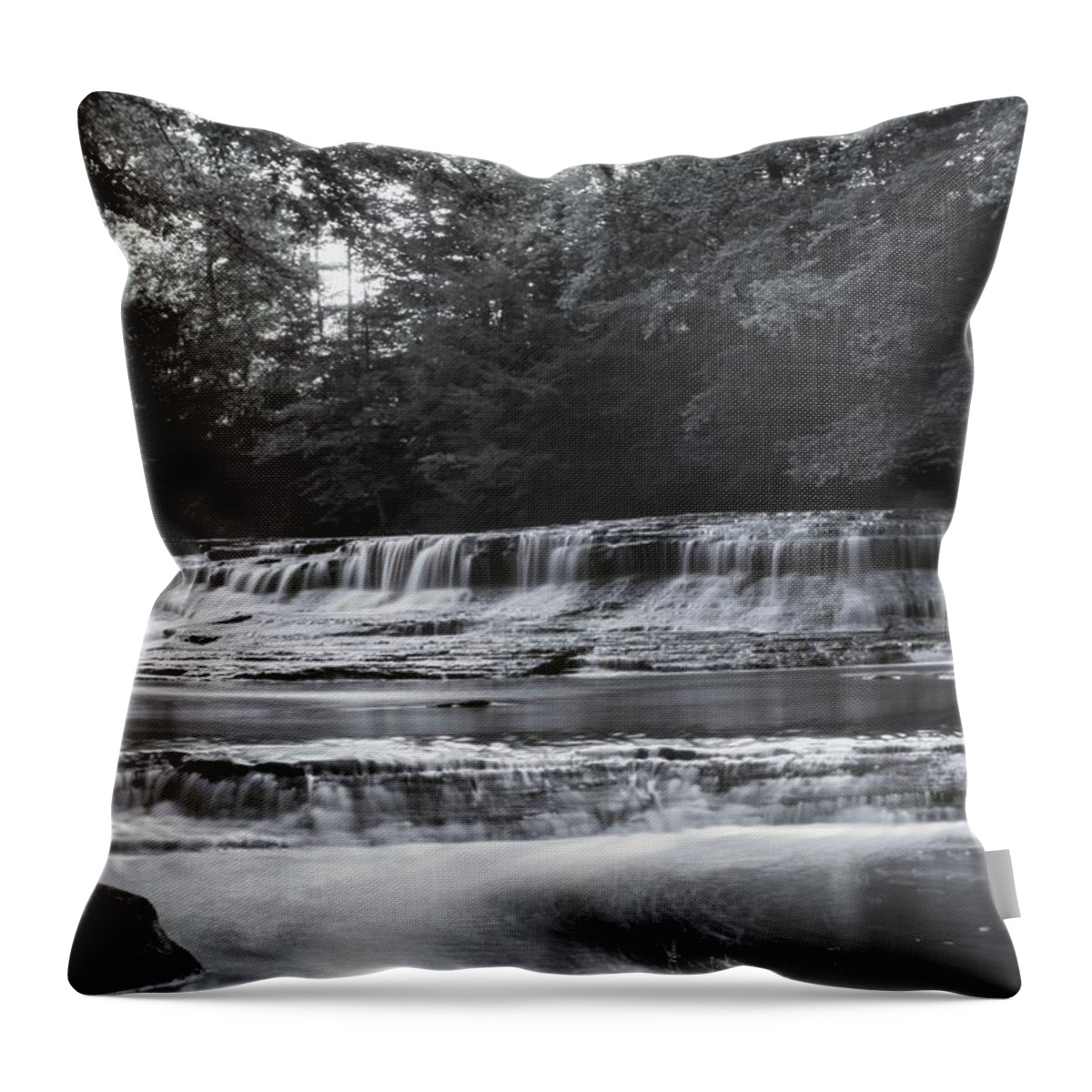  Throw Pillow featuring the photograph South Chagrin by Brad Nellis