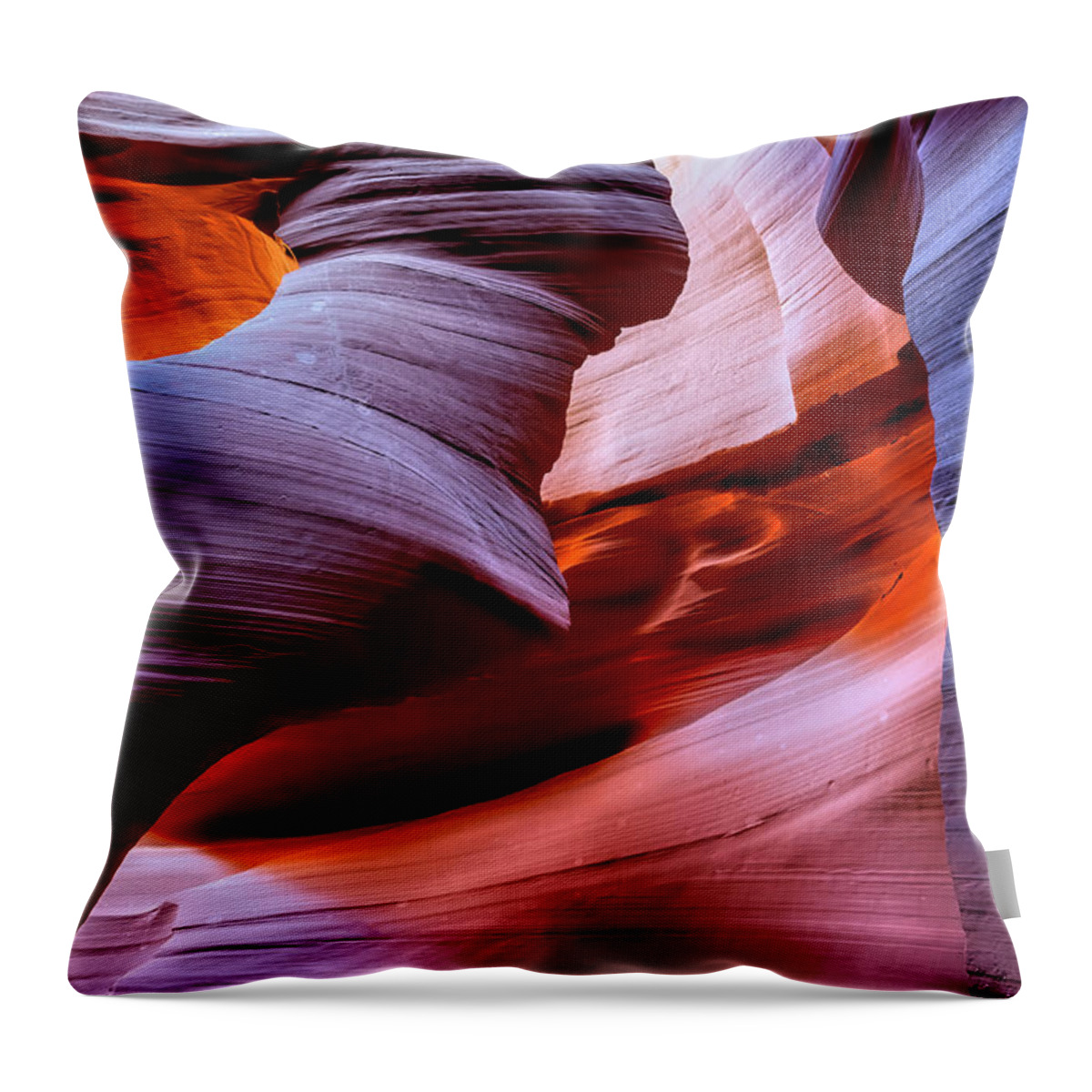 Antelope Canyon Throw Pillow featuring the photograph Spirit by Dan McGeorge