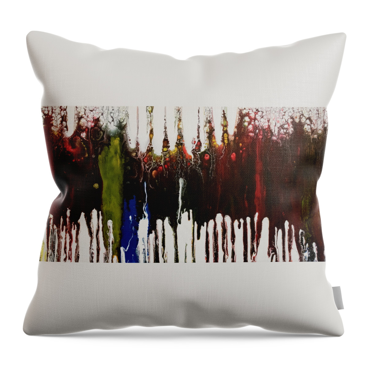 Pour Throw Pillow featuring the mixed media Spirited by Aimee Bruno