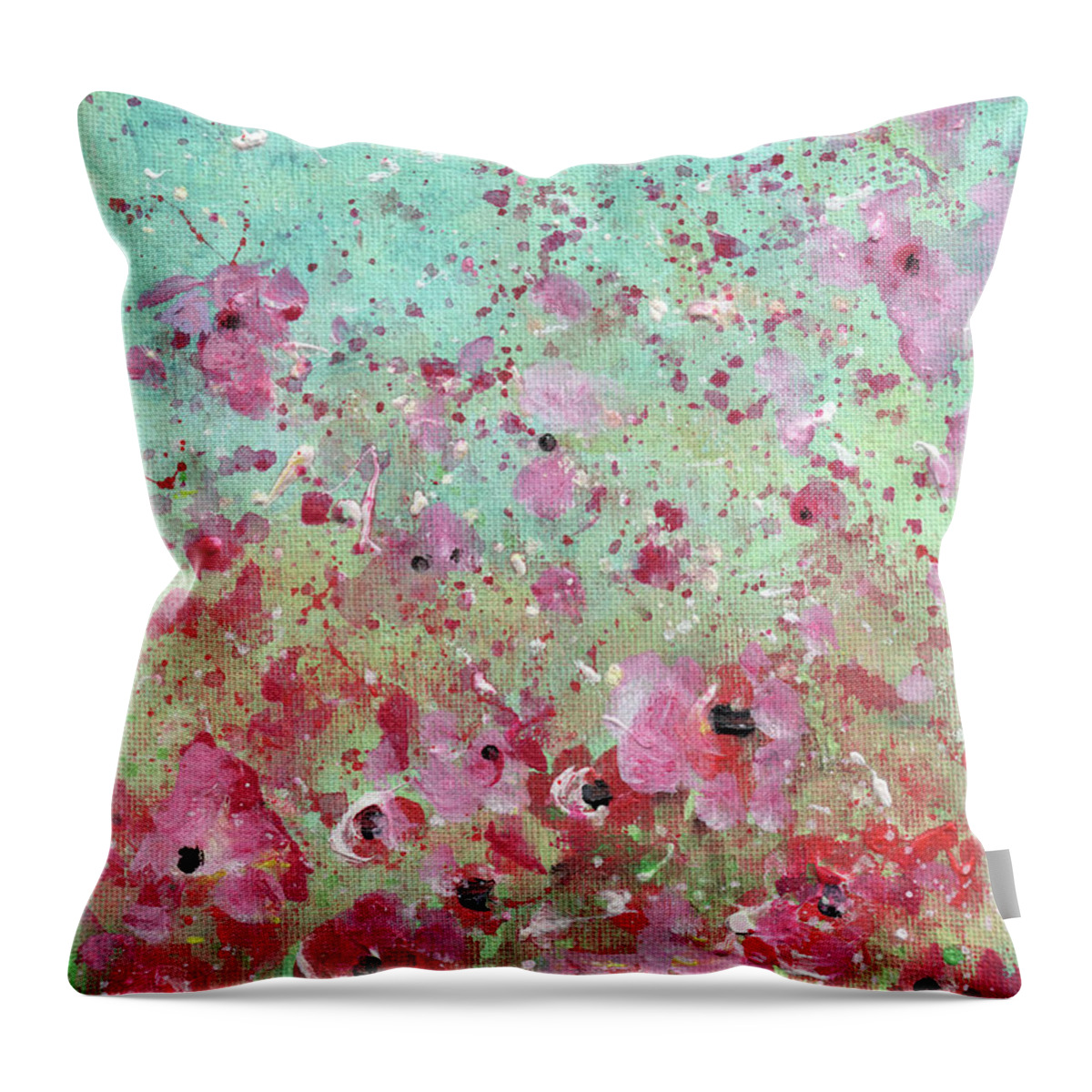 Spring Throw Pillow featuring the painting Spring Is In The Air 13 by Miki De Goodaboom