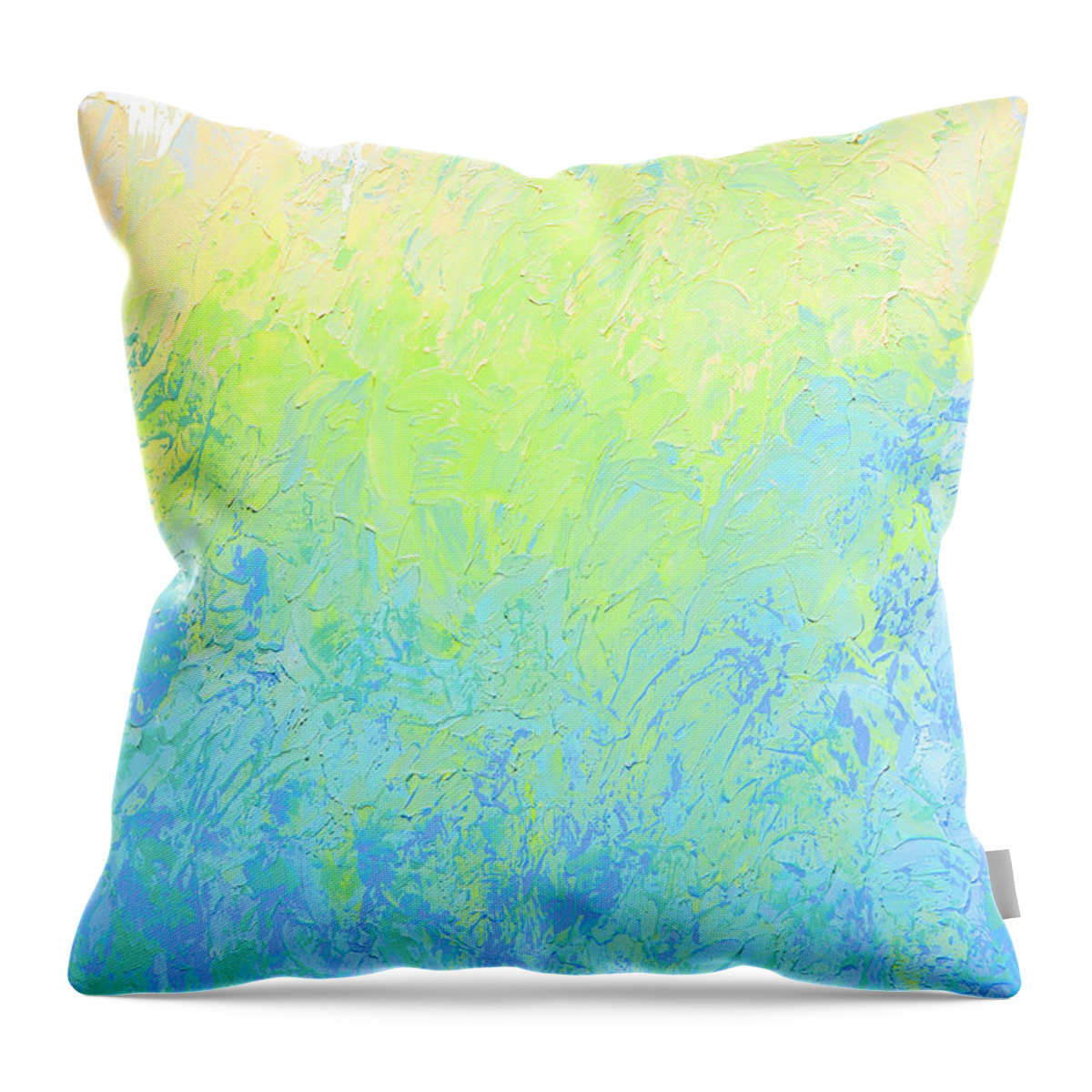 Spring Throw Pillow featuring the painting Spring Morning by Linda Bailey