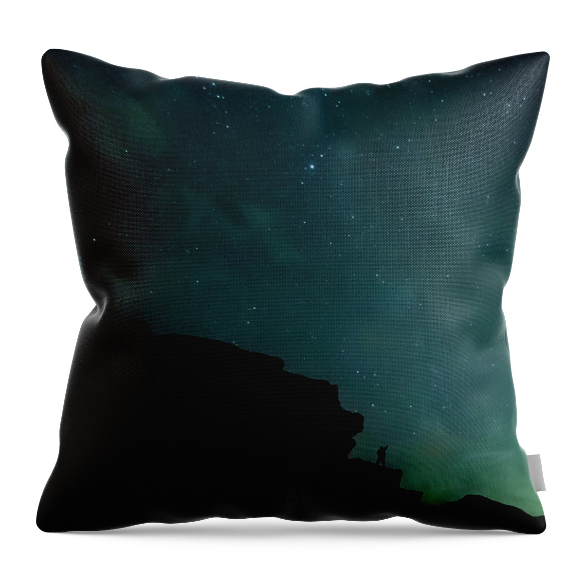 Blue Ridge Mountains Throw Pillow featuring the photograph Starry Night by Melissa Southern