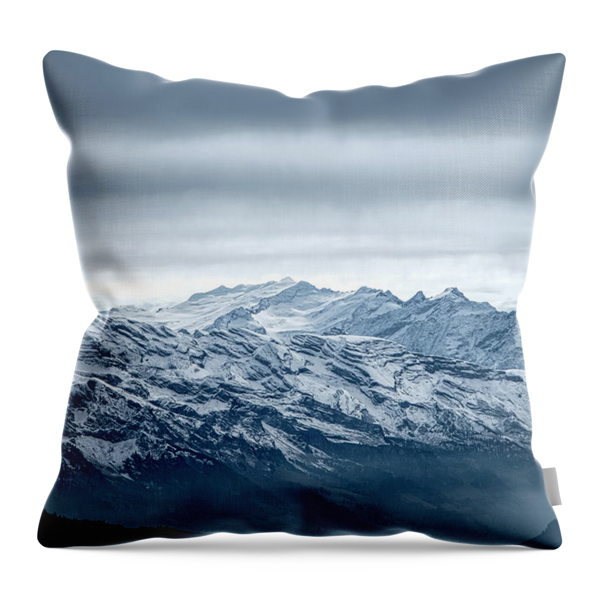 Mountains Throw Pillow featuring the photograph Storm Over the Mountains by Rick Deacon