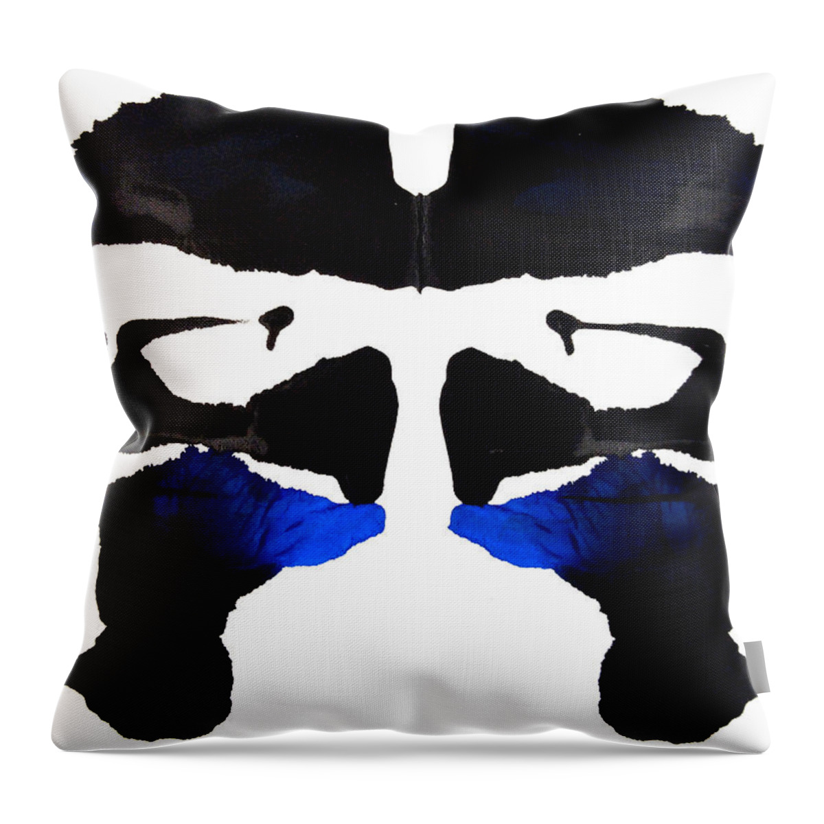 Statement Throw Pillow featuring the painting Storm Trooper by Stephenie Zagorski