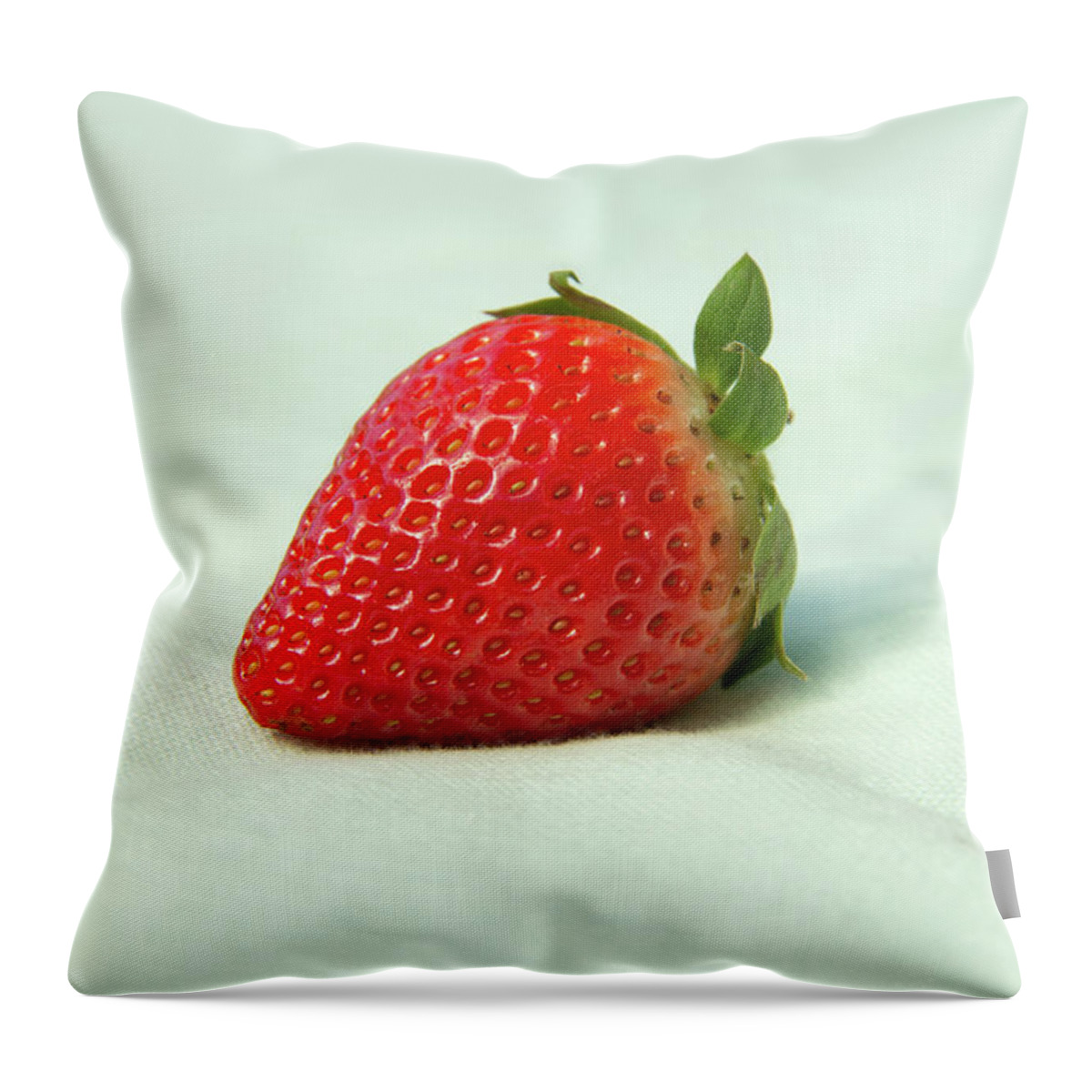 Strawberry Throw Pillow featuring the photograph Strawberry by MPhotographer