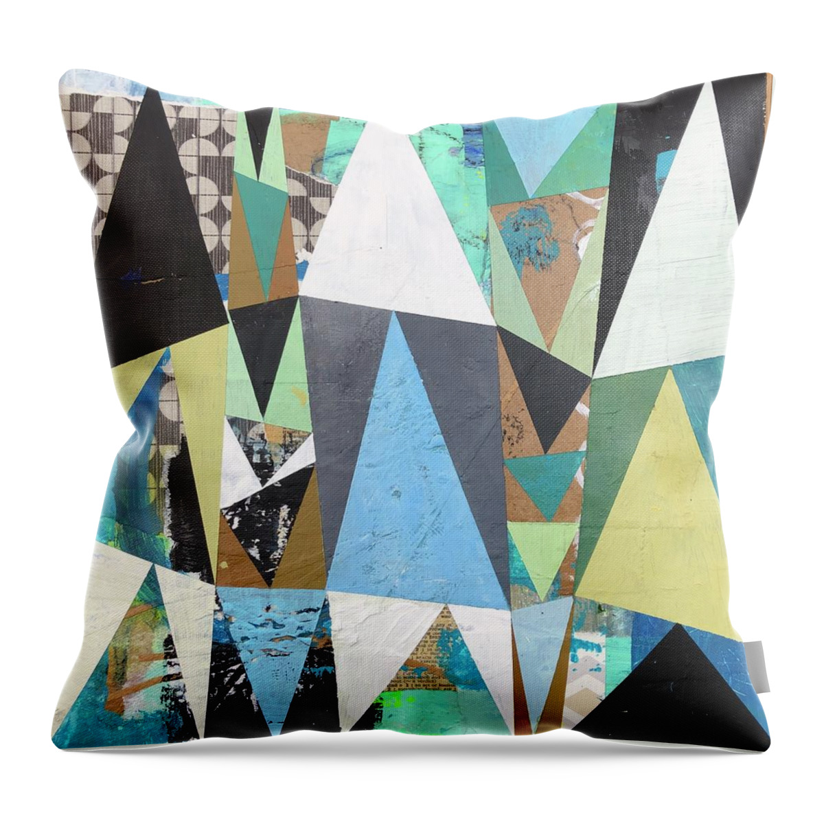 Abstract Throw Pillow featuring the painting Sugarloaf by Cyndie Katz