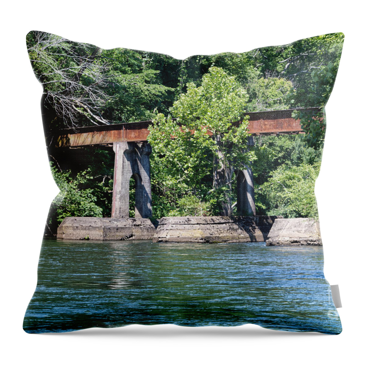 Ocoee Dam Throw Pillow featuring the photograph Sugarloaf Mountain Park 1 by Phil Perkins