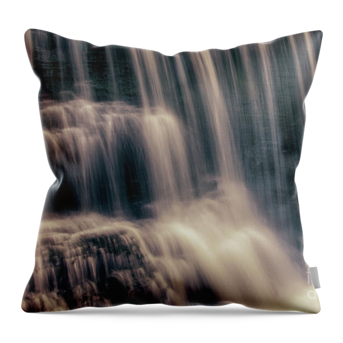 Falls Throw Pillow featuring the photograph Summer Evening Falls by Phil Perkins