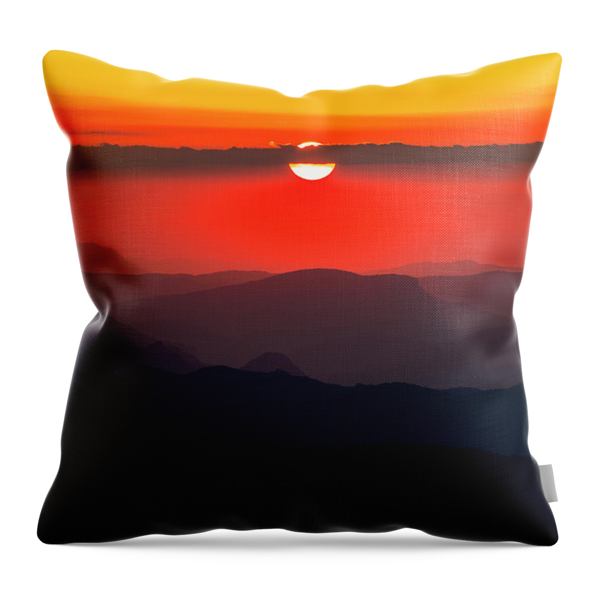 Balkan Mountains Throw Pillow featuring the photograph Sun Eye by Evgeni Dinev