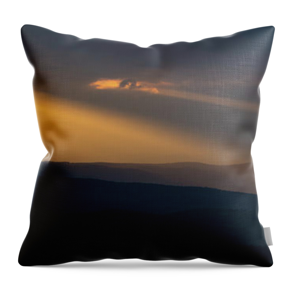 Sun Throw Pillow featuring the photograph Sun rays through cloudy sky by Viktor Wallon-Hars