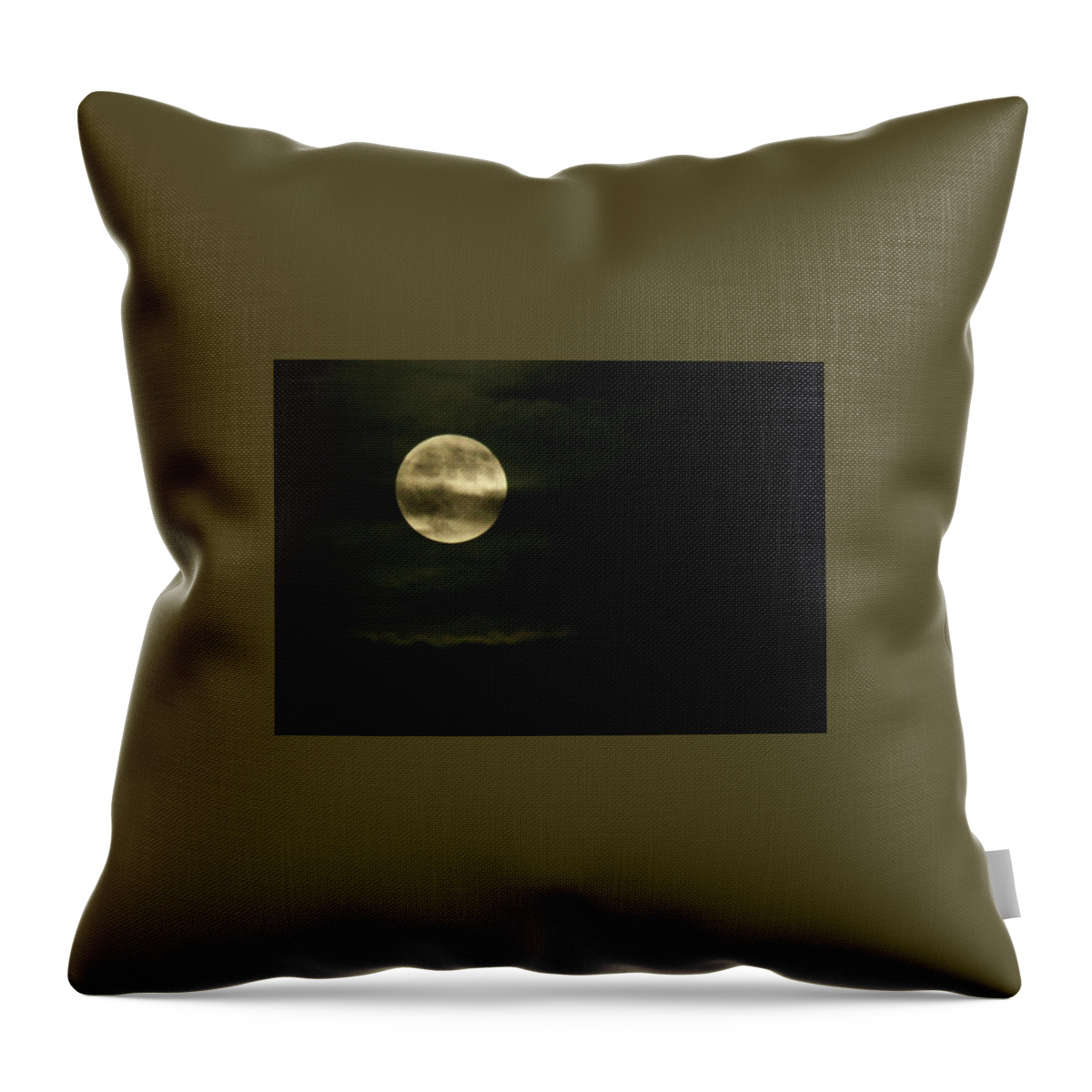  Throw Pillow featuring the photograph Super Moon Eclipse 2 by Brad Nellis