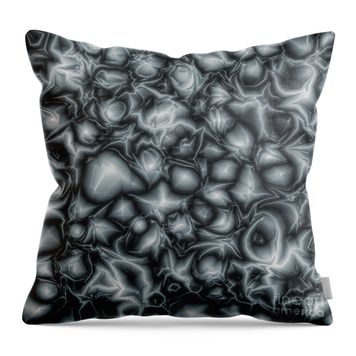Abstract Throw Pillow featuring the digital art Surface Abstract by Phil Perkins
