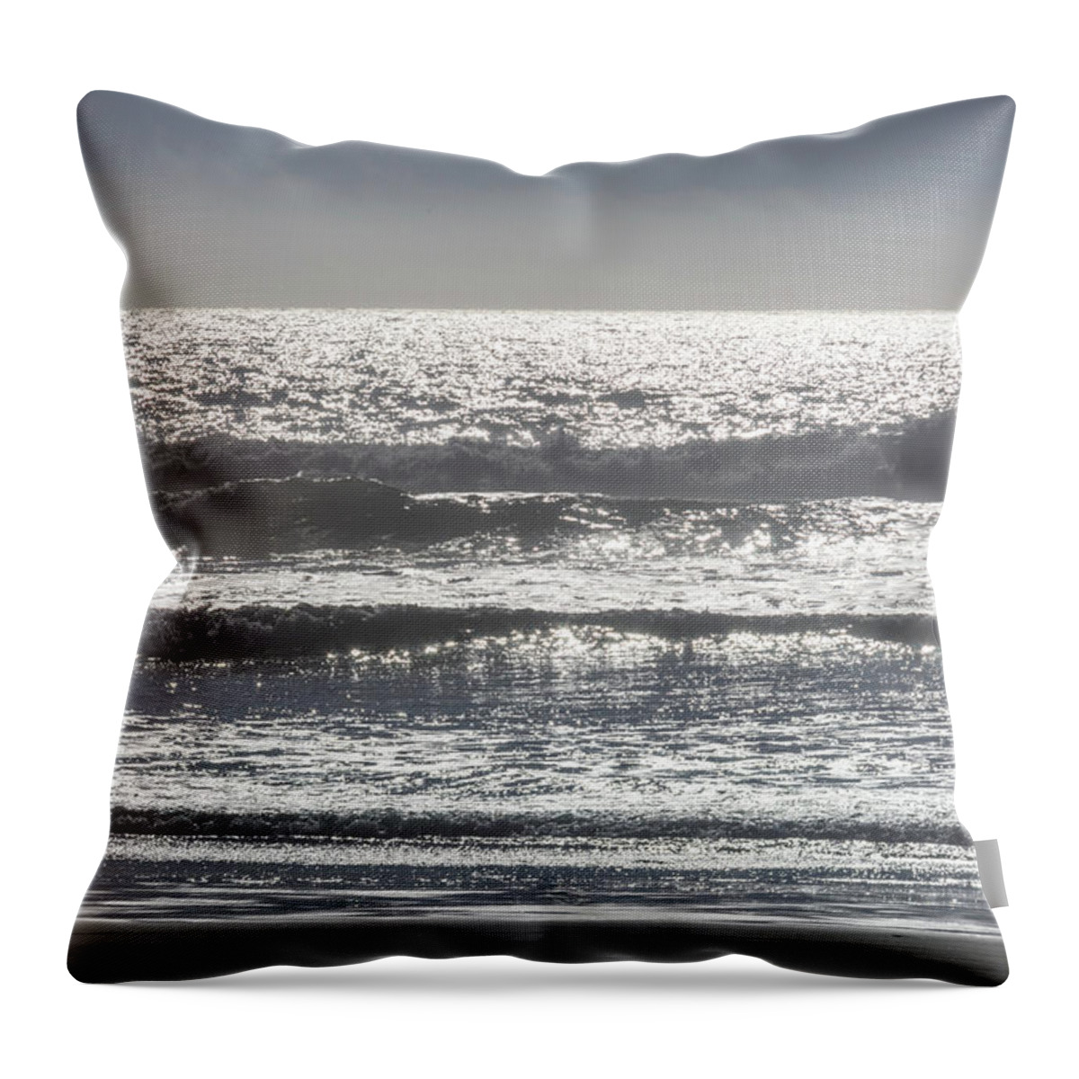 Ocean Waves Throw Pillow featuring the photograph Surface by Gina Cinardo