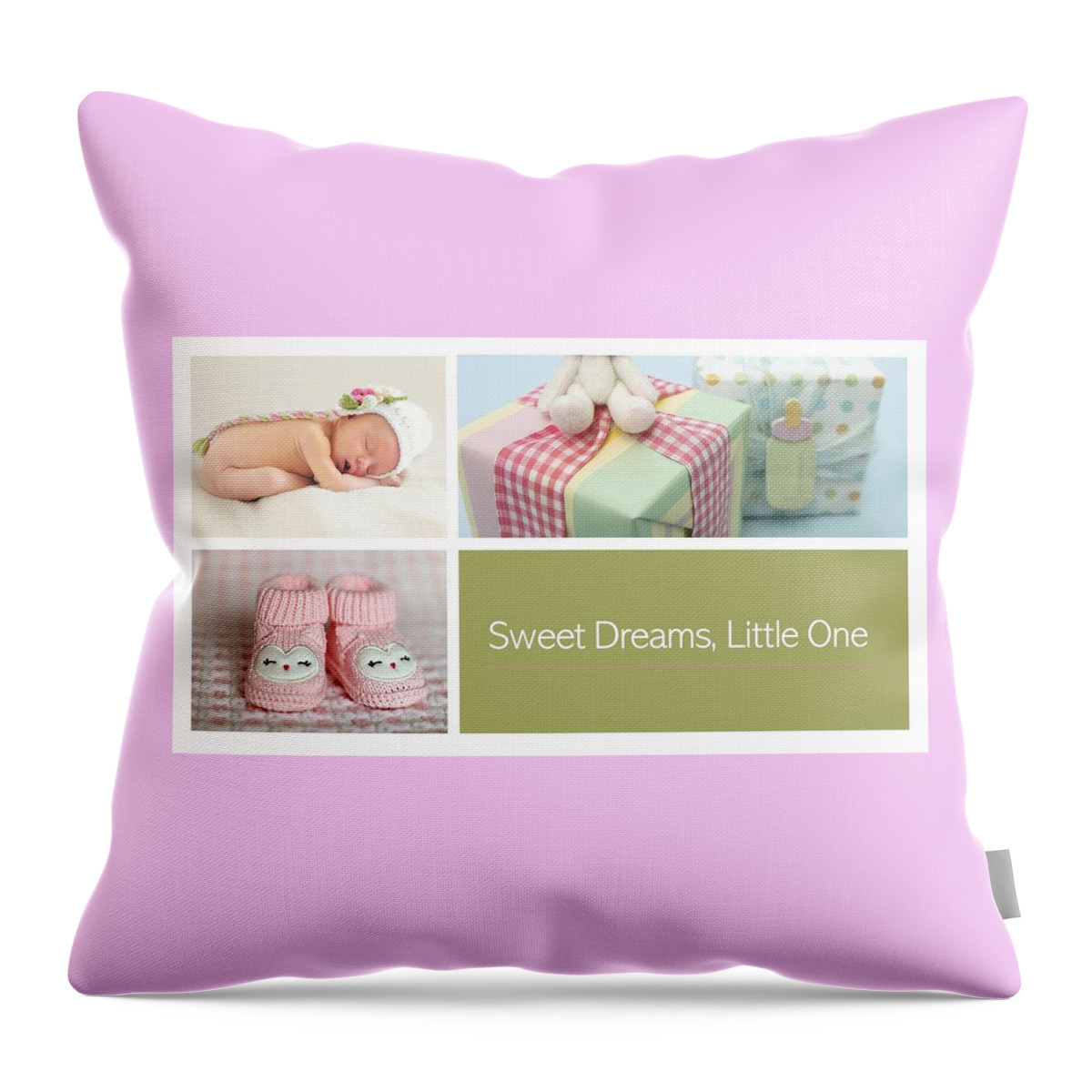 Baby Throw Pillow featuring the photograph Sweet Dreams, Little One by Nancy Ayanna Wyatt