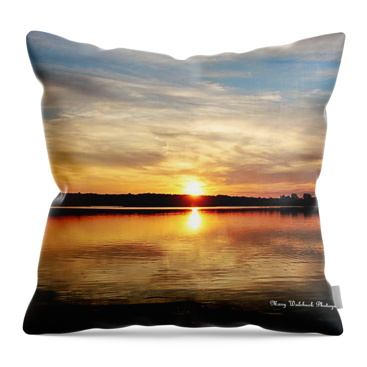 Sunset Throw Pillow featuring the photograph Sweet Dreams Sunset by Mary Walchuck